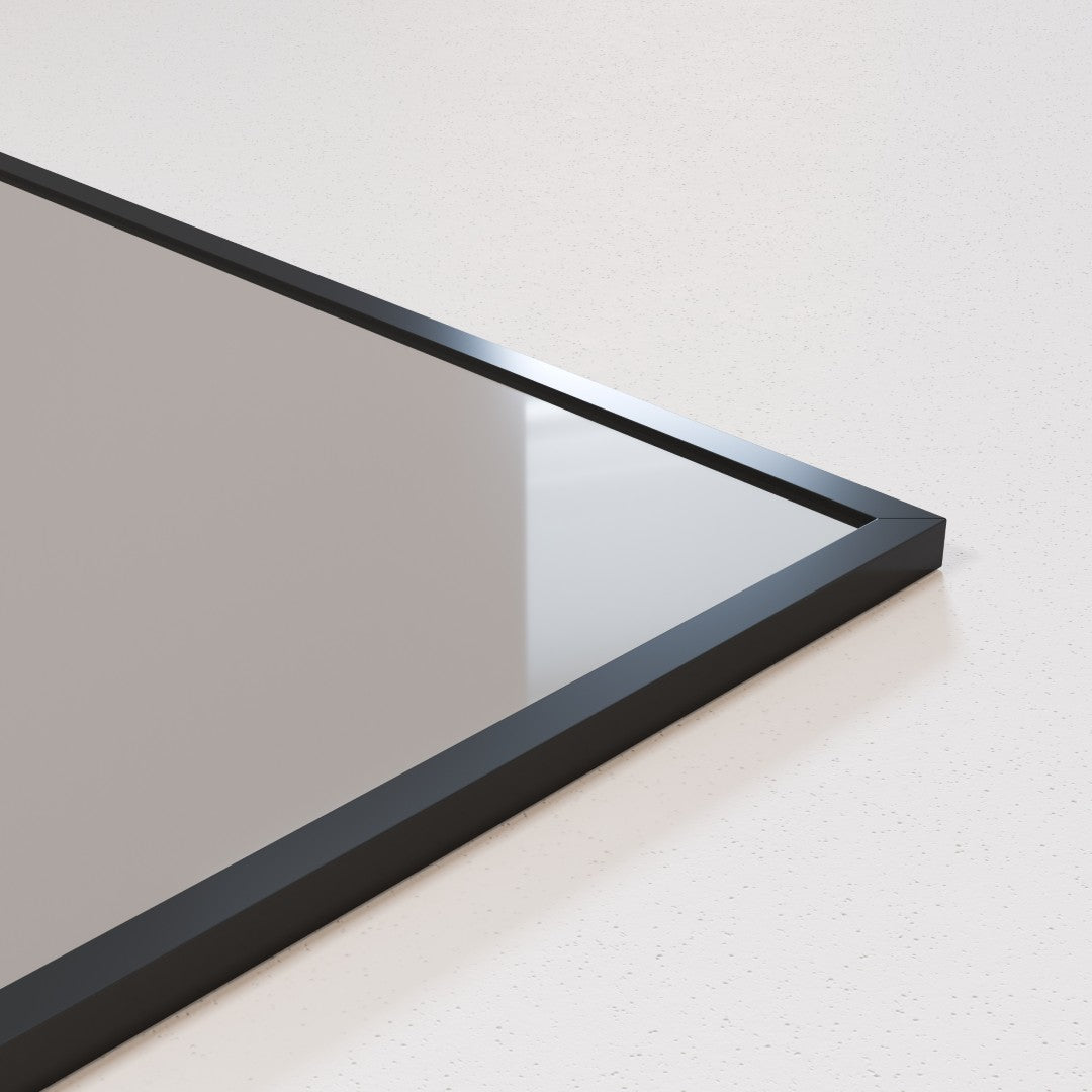 Eviva Black Black Metal Framed Mirror