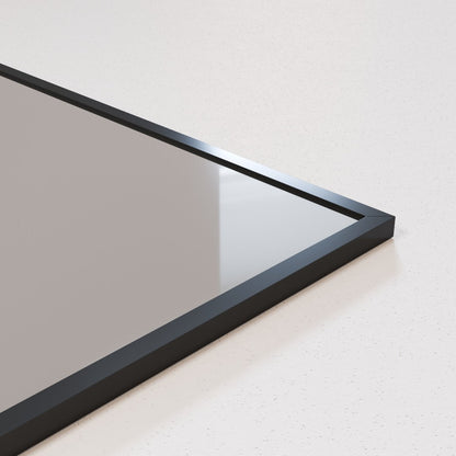 Eviva Black Black Metal Framed Mirror