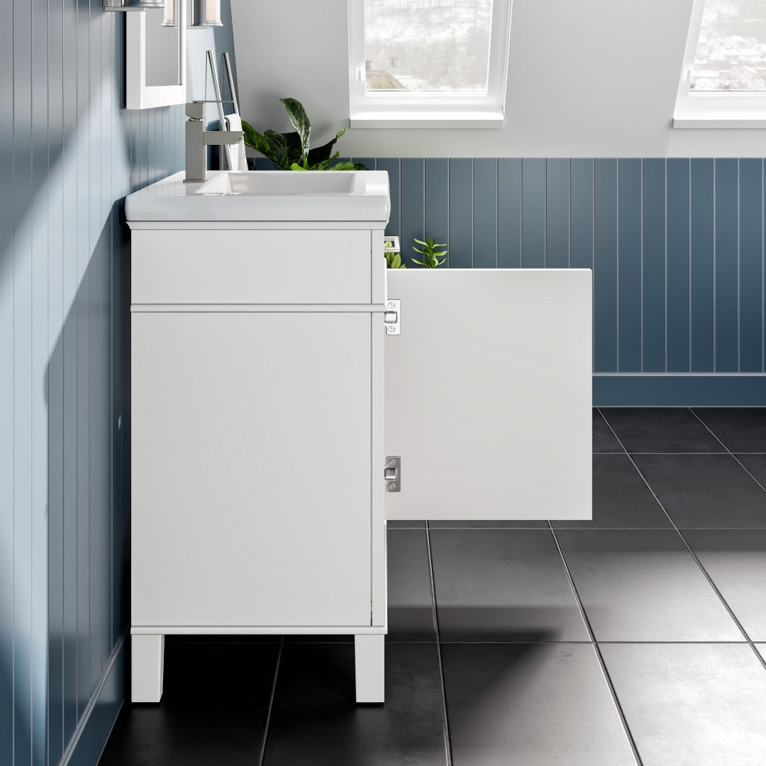 Eviva Garci Bath Vanity with Porcelain Top and Integrated Sink