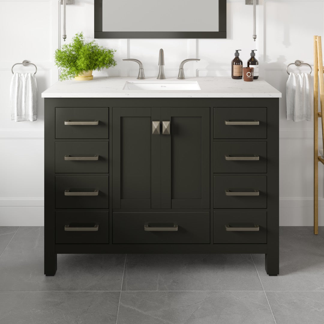 Eviva Aberdeen Bath Vanity with Counter Top and Undermount Porcelain Sink (24"-96")