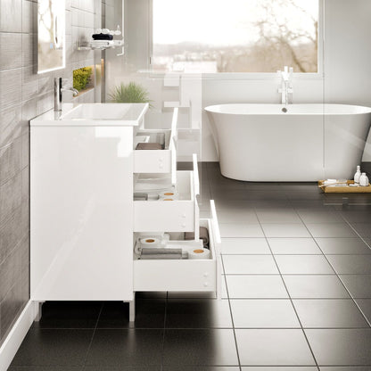 Eviva Joy Bath Vanity with Porcelain Top and Integrated Sink (24"-40")