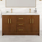 Eviva Curio Bath Vanity with Carrara Quartz Top and Undermount Porcelain Sink (24"-60")