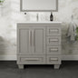 Eviva Loon Bath Vanity with Carrara Quartz Top and Undermount Porcelain Sink (28"-30")