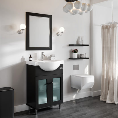 Eviva Aberdeen 72" x 30" Rectangular White Wooden Framed Mirror