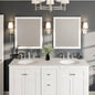Eviva Acclaim 60" x 30" Rectangular Blue Wooden Framed Mirror