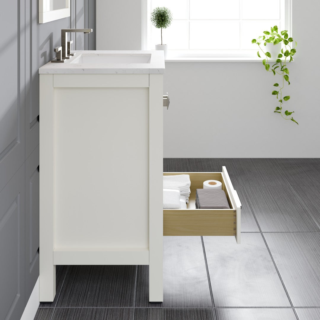 Eviva Aberdeen Bath Vanity with Counter Top and Undermount Porcelain Sink (24"-96")