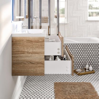 Eviva Smile Bath Vanity with Acrylic Top and Integrated Sink (24"-48")