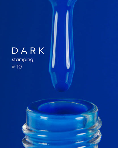 DARK STAMPING POLISH BLUE №10, 8 ML S010