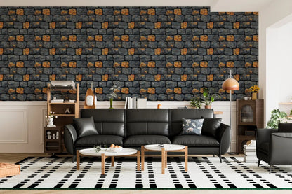 Forged Ember Stone Wall