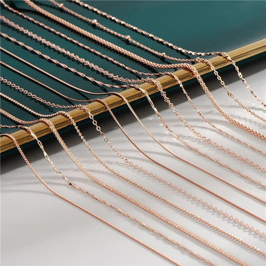 18K Rose Gold Plated Necklaces