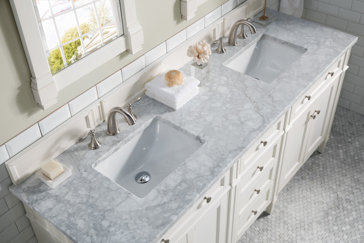 Brittany 72" Double Vanity in Bright White
