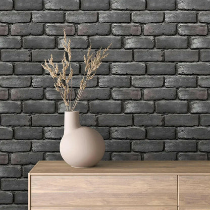 Urban Slate Brick Wallpaper