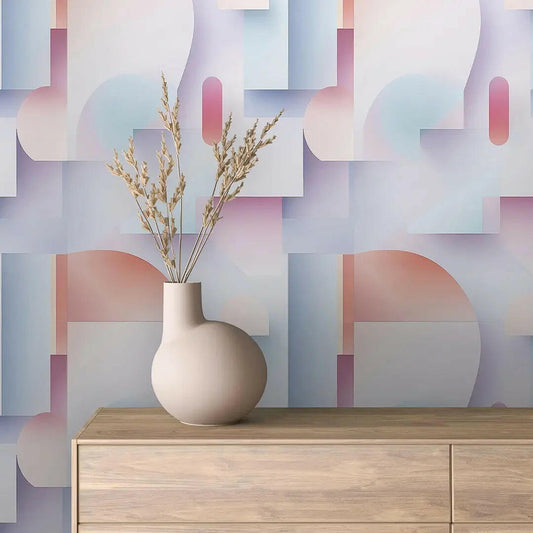 Pastel Prism Abstract Wallpaper