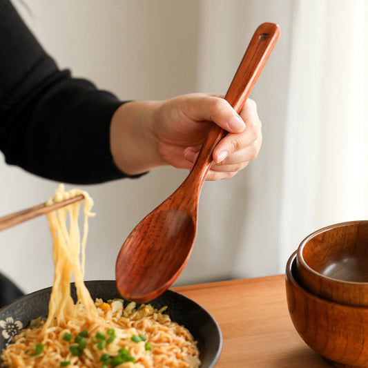Durable Wooden LongHandle Cooking Spoon for Easy Meal Prep
