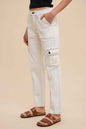 Annie Wear Women's Cargo Jeans - Straight Leg with Pockets