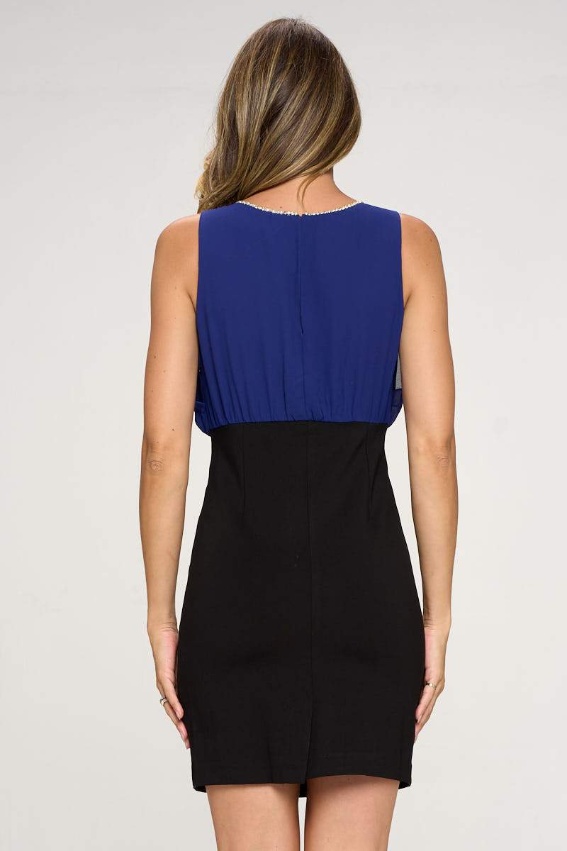 Sleeveless Two-Tone Fitted Dress | Apparel | Kitchen + Metal