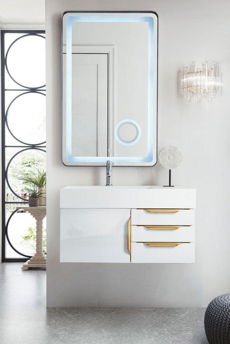 Columbia 36" Single Wall Mount Vanity Cabinet