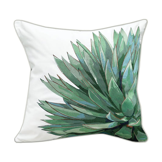 Green Agave Indoor/Outdoor Throw Pillow
