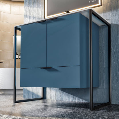 Eviva Moma Bath Vanity with Solid Surface Top and Integrated Sink (24"-32")