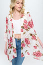 Floral Kimono Cardigan with Open Front | Apparel | Kitchen + Metal