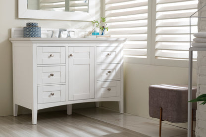 Palisades 48" Single Vanity Cabinet, Bright  White