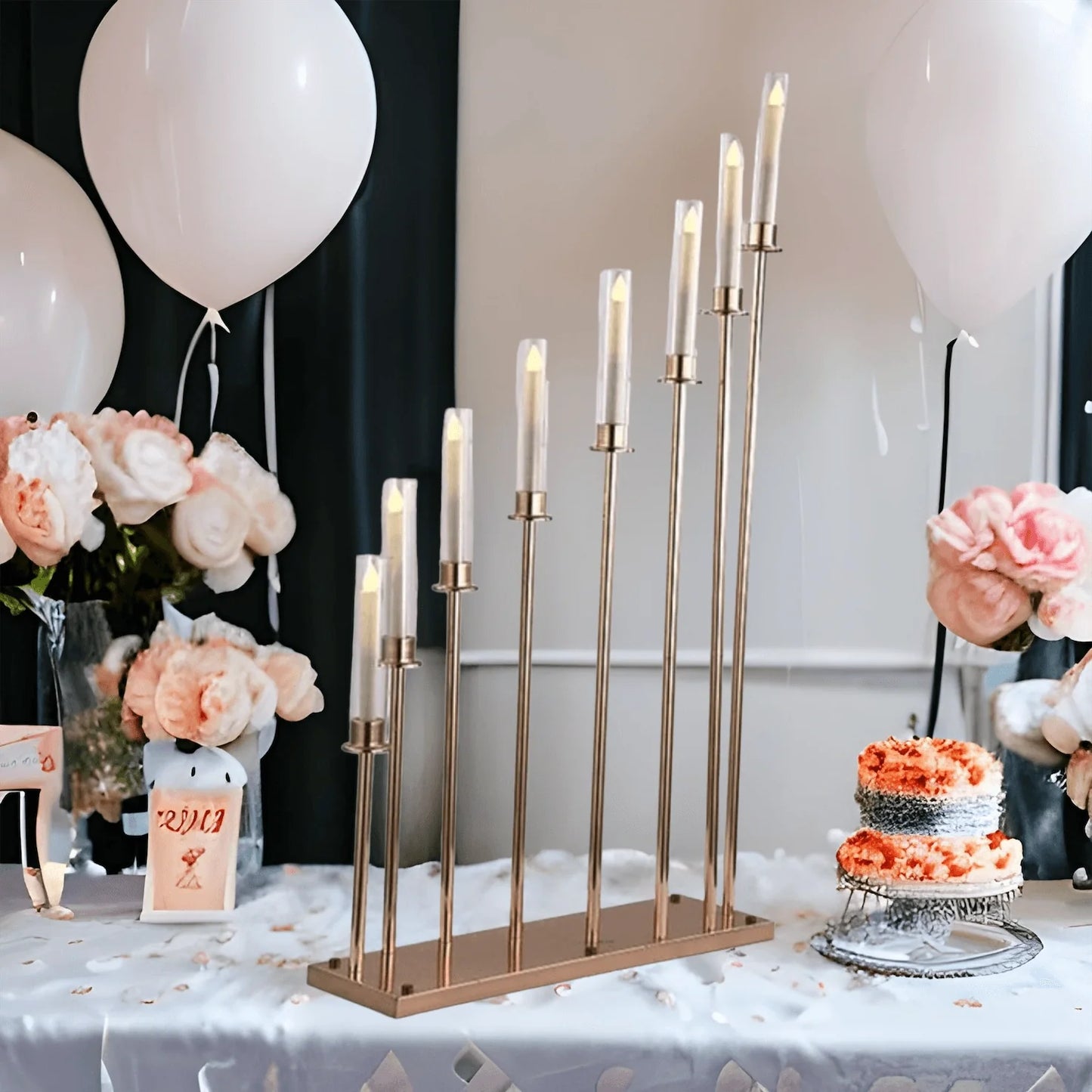 8-Arm Candelabra Wedding Centerpiece 2-Pack