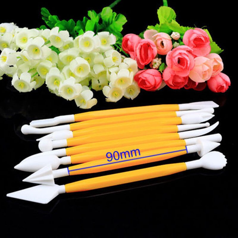 8 Pcs Kit Fondant Cake Decorating Flower