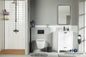 Paloma 24" White Bathroom Vanity with Quartz Top & Black Hardware