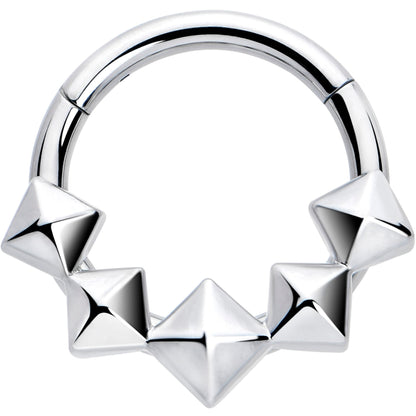 16G 5/16 3D Punk Style Hinged Segment Ring