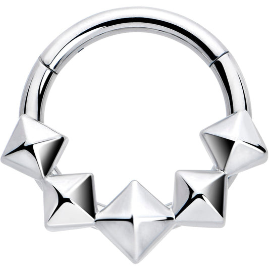 16G 5/16 3D Punk Style Hinged Segment Ring