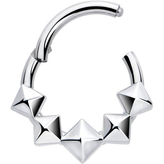 16G 5/16 3D Punk Style Hinged Segment Ring