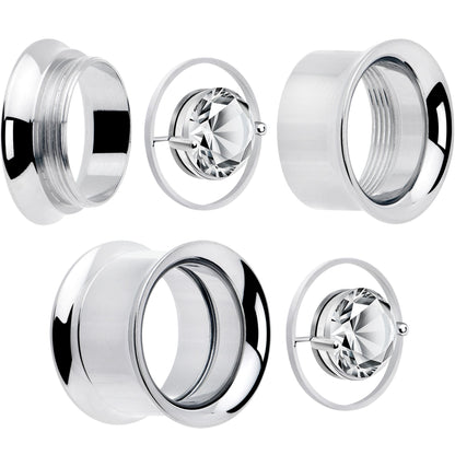 Gem Floating Screw Fit Tunnel Plug Set Available Sizes 8mm to 16mm