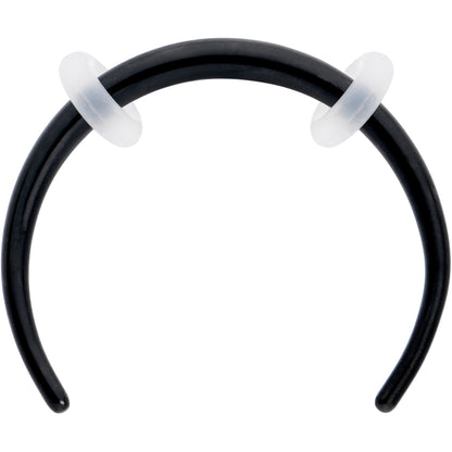 16G 3/8 Black Pincher Crescent Taper