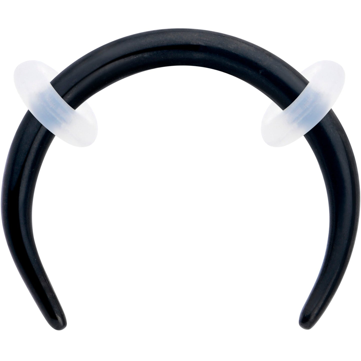 16G 5/16 Black Pincher Crescent Taper