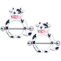 14G 9/16 Moo Cow Nipple Shield Set