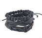 Vintage Punk Leather Wrap Bracelet - Multilayer Beaded Bracelet for Men & Women