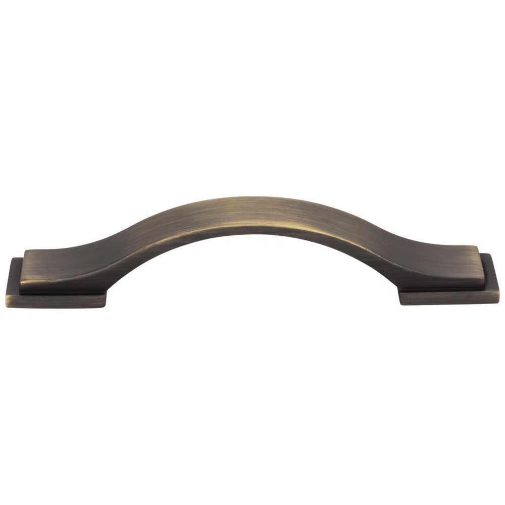 96 mm Center-to-Center Satin Nickel Strap Mirada Cabinet Pull