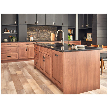 96 mm Center-to-Center Satin Nickel Strap Mirada Cabinet Pull