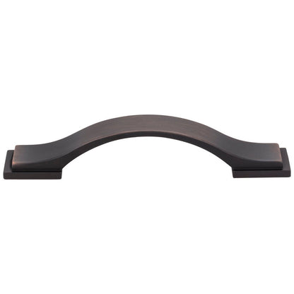 96 mm Center-to-Center Satin Nickel Strap Mirada Cabinet Pull