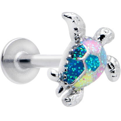 16G 5/16 Glitter Turtle Labret Monroe Tragus