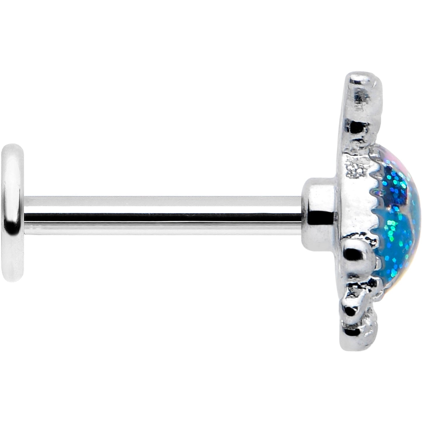 16G 5/16 Glitter Turtle Labret Monroe Tragus