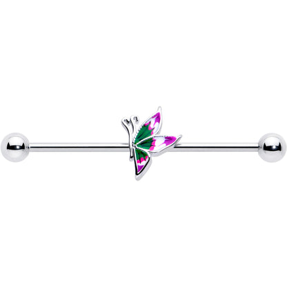 14G Profile Butterfly Industrial Barbell 38mm