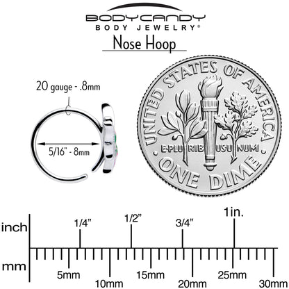 20G 5/16 Profile Butterfly Nose Hoop