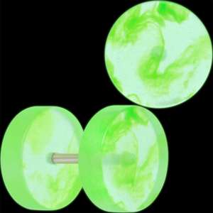 Glow in the Dark Two Tone Cheater Plug Set
