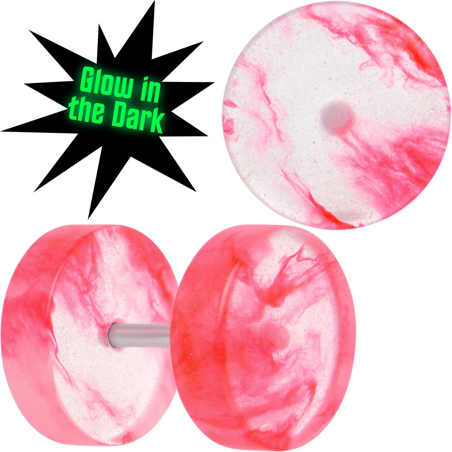 Glow in the Dark Two Tone Cheater Plug Set