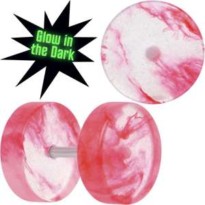 Glow in the Dark Two Tone Cheater Plug Set