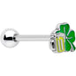 Beer Shamrock St Patricks Barbell Tongue Ring