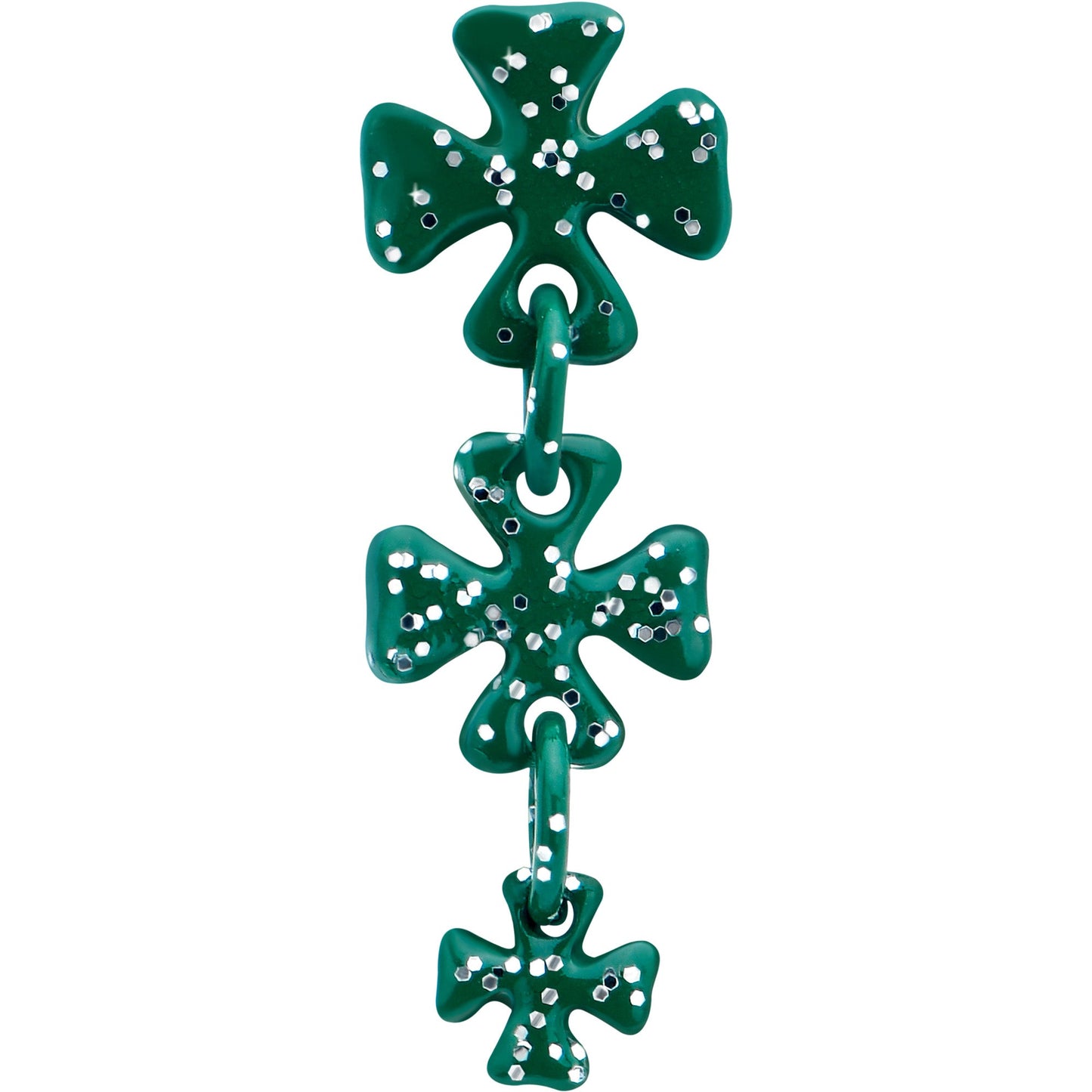 16G 5/16 Polka Dot Shamrock Dangle Cartilage Tragus Earring