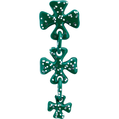 16G 5/16 Polka Dot Shamrock Dangle Cartilage Tragus Earring