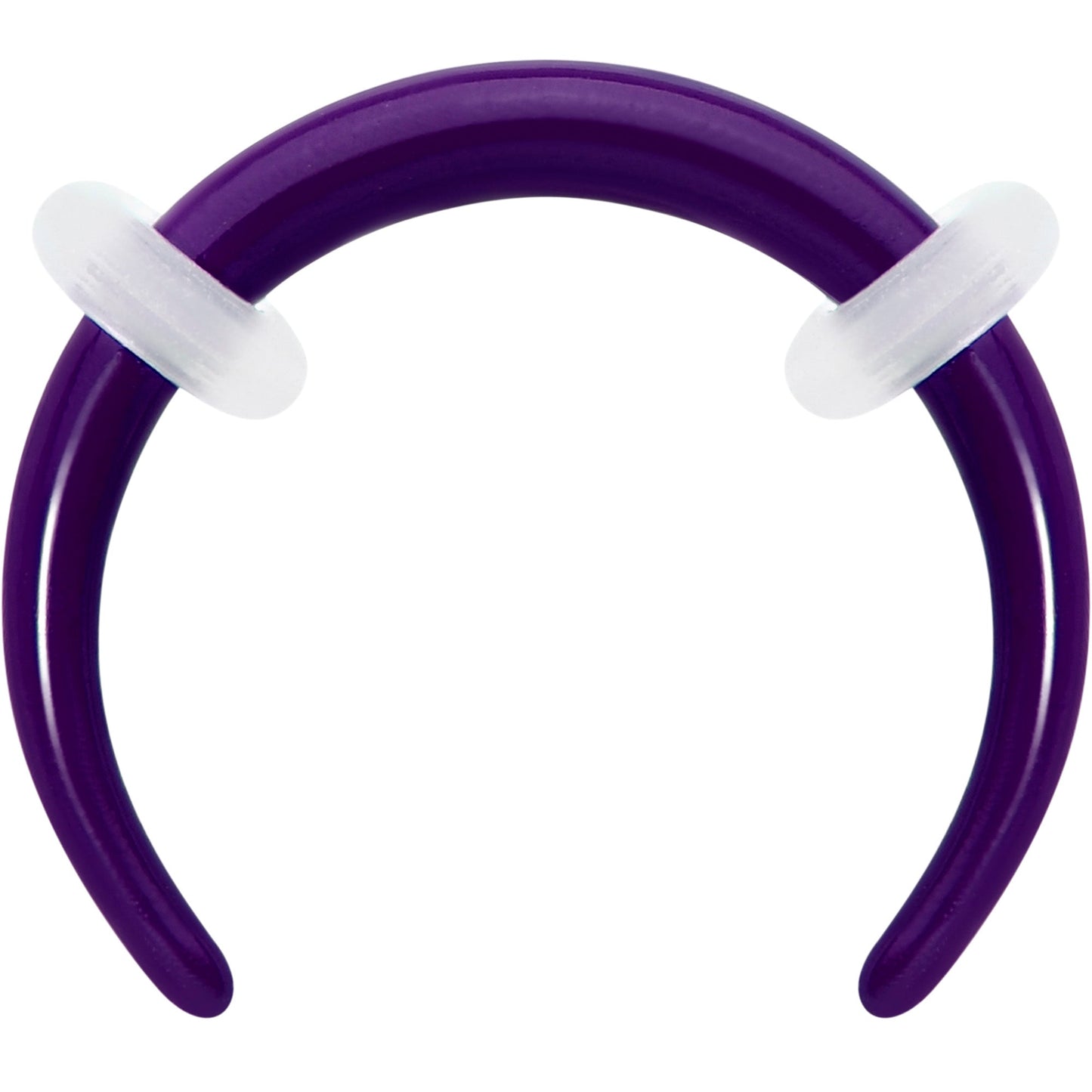 Stainless Steel Crescent Pincher Septum Ring - 14G and 16G